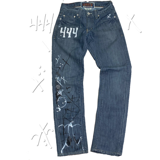 HAND PAINTED LEVI “ENERGY” Jeans